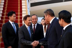 Le sultan de Brunei, Haji Hassanal Bolkiah, est arrivé à Hanoï le 30 novembre après-midi, entamant une visite d'État de trois jours au Vietnam. Photo : VNA