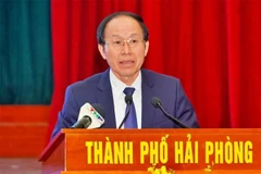 Lê Tiên Châu, secrétaire du Comité municipal du Parti de Hai Phong. Photo ; Union des jeunes de la ville de Hai Phong