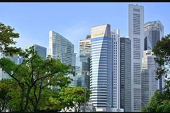 Vue du centre financier de Singapour. (Photo : asia.nikkei.com)