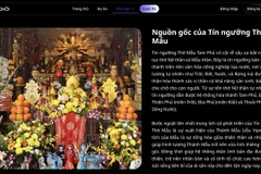 La bibliothèque numérisée du Dao Mau vietnamien est développée dans le cadre du projet Gõ Chầu Thiên Hội.-- Capture d'écran photo