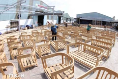 Le bois vietnamien vise 25 milliards de dollars d’exportations d’ici 2030. Photo : VNA