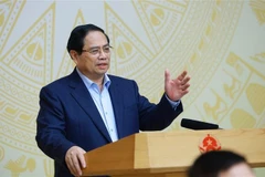 Le Premier ministre Pham Minh Chinh; chef du Comité directeur national chargé de la mise en œuvre de la Résolution n°79-NQ/TW du Bureau politique sur le développement de l’économie publique. Photo : VNA
