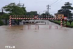 Les pluies diluviennes et inondations graves frappent actuellement plusieurs localités du Centre du Vietnam. Photo ; VNA