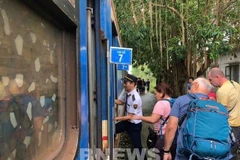 Des trains supplémentaires ont été mis en service pour répondre à la demande du Nouvel An lunaire. Photo VNA