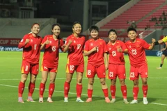L'équipe féminine vietnamienne se prépare minutieusement, tant sur le plan technique que physique, en vue de la Coupe d'Asie 2026. Photo ; journal Lao Dong