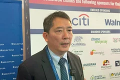 Le vice-ministre des Finances, Cao Anh Tuan, accorde une interview à l'Agence vietnamienne d'information (VNA). (Photo : VNA)