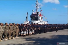 Les autorités indonésiennes de l'immigration ont inauguré un groupe de patrouille pour surveiller les touristes de Bali dans le port de Benoa, Denpasar, Bali. Photo : ANTARA