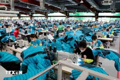 Articles de couture destinés à l'exportation vers les marchés américain et européen chez Maxport Garment Company. (Photo : VNA)