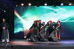 Une performance artistique célébrant l'événement (Photo : VNA)