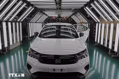 Automobiles fabriquées à l'usine Honda de Phuc Yen, dans la province de Phu Tho. (Photo : VNA)