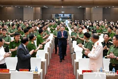 Le secrétaire général du Parti, To Lam, assiste à l'événement (Photo : qdnd.vn)
