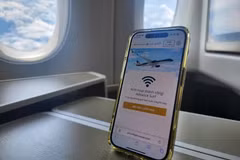 Vietnam Airlines lance un service internet en vol. Photo . VNA