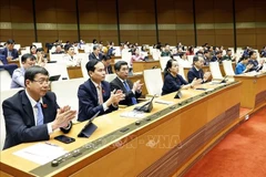 L'Assemblée nationale adopte une Résolution sur la création d’un Centre financier international au Vietnam. Photo : VNA