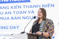 Kendra Rinas, cheffe de mission de l'OIM au Vietnam. (Photo publiée par VNA)