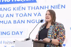 Kendra Rinas, cheffe de mission de l'OIM au Vietnam. (Photo publiée par VNA)