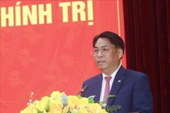 Phan Thang An, membre du Comité central du Parti, secrétaire du Comité provincial du Parti de Cao Bang et chef de la délégation provinciale au Congrès. Photo . VNA