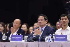 Le Premier ministre Pham Minh Chinh a assisté vendredi, 10 octobre, à Hanoï lors de la séance plénière du Programme ''Panorama de l’économie privée vietnamienne 2025'' (ViPEL 2025). Photo : VNA