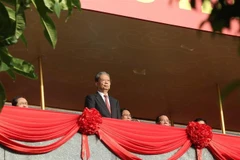 Zhao Leji, membre du Comité permanent du Bureau politique et président du Comité permanent de l'Assemblée populaire nationale de Chine. Photo : VNA
