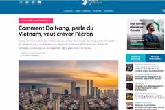 La capture d'écran de l'article du magazine en ligne français Journal des Français à l'étranger. Photo : VNA