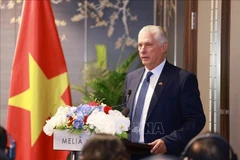 Le Premier secrétaire du Comité central du Parti communiste cubain et président, Miguel Díaz-Canel Bermúdez. Photo : VNA
