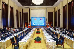 Lors de la 48e réunion du Comité intergouvernemental Vietnam-Laos. Photo : VNA