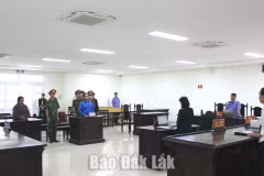 Le procès en première instance. Photo : baodaklak.vn