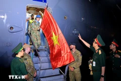 La délégation de la rotation 6 de l'hôpital de campagne de niveau 2 a mené à bien sa mission de maintien de la paix des Nations Unies au Soudan du Sud. (Photo : VNA)