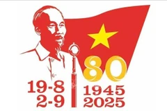 Logo officiel des 80 ans de la Révolution d'Août et de la Fête nationale. Photo : VNA