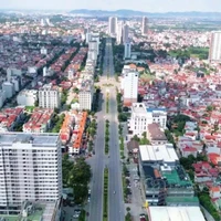 Vue aérienne d’un quartier central de la ville de Bac Ninh. Photo : CTV