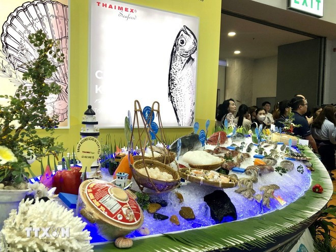 De nombreux produits aquatiques au Vietnam exposés à Vietfish 2025. Photo: VNA vietfish-2025-vna.jpg