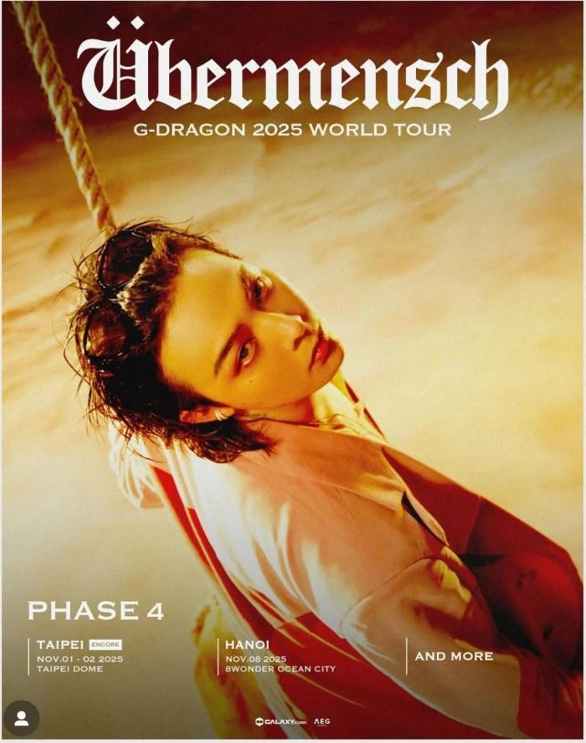 Hanoi et Taïwan accueilleront la phase 4 de la tournée mondiale "Übermensch" de G-Dragon. Photo: organisateurs g-dragon-1322.jpg