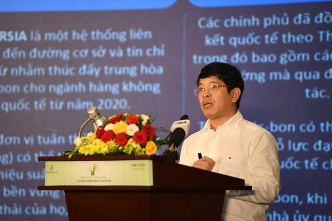 Le professeur associé Nguyên Dinh Tho s'exprime lors du Forum Net Zero Vietnam 2025. Photo: NDEL professeur-associe-nguyen-dinh-tho.jpg