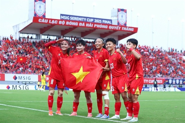 Les joueuses vietnamiennes défendront leur titre aux SEA Games du 4 au 17 décembre. Photo : VFF joueuses-vietnamiennes.jpg