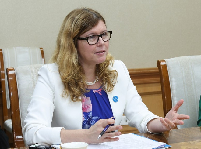 Silvia Danilov, représentante de l’UNICEF au Vietnam. Photo: VGP silvia-danilov-vgp.jpg