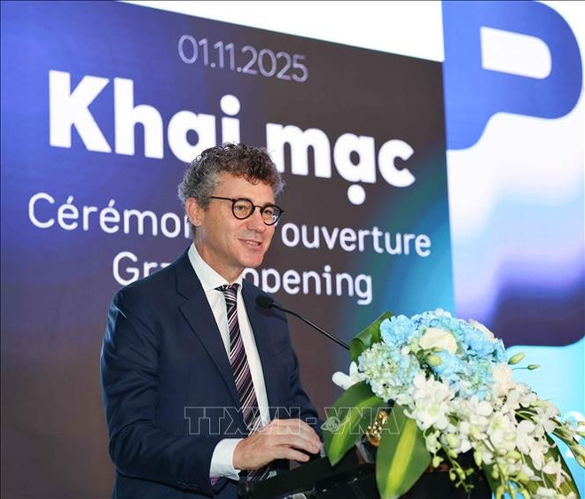 Jonathan Wallace Baker, chef du bureau de l’UNESCO au Vietnam, s'exprime lors de la cérémonie d'ouverture. Photo: VNA jonathan-baker.jpg