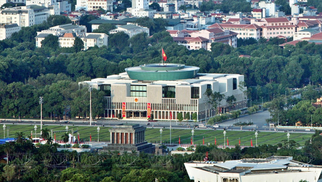 Vue aérienne de la place Ba Dinh. Photo: VNP vue-aerienne-de-la-place-ba-dinh.jpg