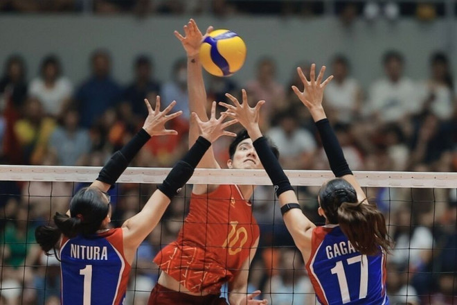Le Vietnam a battu les Philippines 3-0 lors du dernier match de la Coupe des nations de la Confédération asiatique de volley-ball 2025, le 14 juin à Hanoï. Photo : VNA coupe-des-nations-de-la-confederation-asiatique-de-volley-ball-2025.jpg