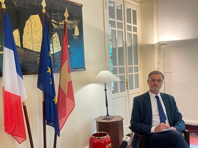 L’ambassadeur de France au Vietnam Olivier Brochet. Photo: VNA olivier-brochet.jpg