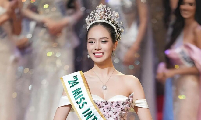 Huynh Thi Thanh Thuy, Miss Vietnam 2022, a été sacrée Miss International 2024. Photo : CTV huynh-thi-thanh-thuy.jpg