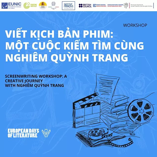 Affiche de l'atelier «Écriture de scénario : un voyage créatif»». Photo : Institut Goethe nghiem-quynh-trang.png
