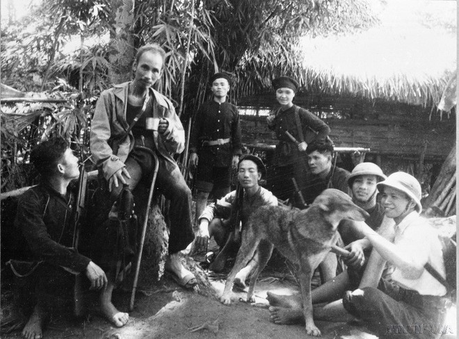 Moment de repos du président Hô Chi Minh dans la zone révolutionnaire de Viet Bac pendant la lutte contre le colonialisme français. Photo : VNA president-ho-chi-minh-vna.jpg