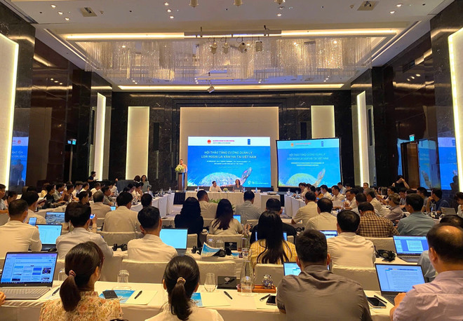 Vue d'ensemble du séminaire, à Hanoi, le 31 juillet. Photo : daibieunhandan.vn seminaire-daibieunhandan.jpg