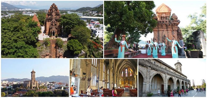 Parmi les attractions incontournables de Nha Trang se trouvent les tours de Ponagar et la cathédrale du Christ-Roi.Photo: VNP nha-trang-photo-vnp.jpg