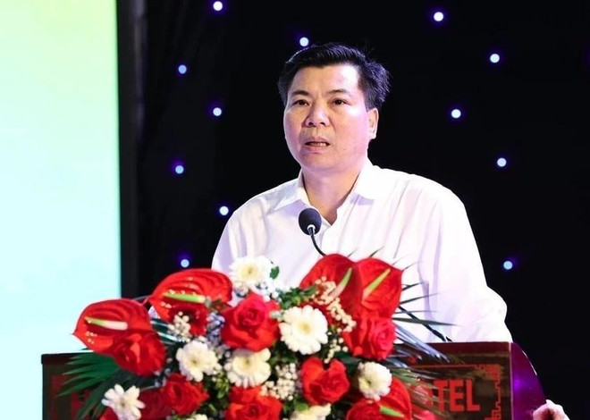 Nguyên Manh Cuong, directeur du Département provincial de la culture et des sports lors de la conférence. nguyen-manh-cuong.jpg