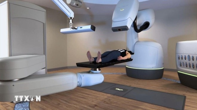 Simulation du système CyberKnife S7. Photo : VNA simulation-cyberknife-s7.jpg