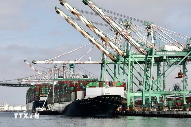 Vue d'un port à Los Angeles, Californie, États-Unis. Photo: VNA los-angeles.jpg