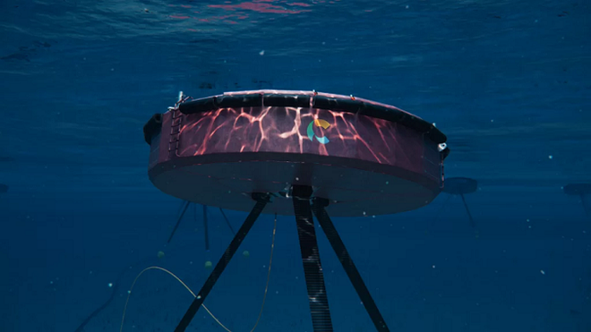 Un module de récupération d'énergie des vagues du projet Carnegie Clean Energy. Photo : carnegiece.com module-de-recuperation-denergie-des-vagues.png
