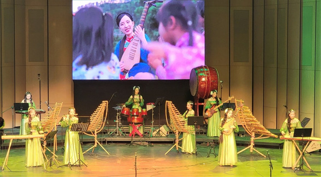 Le groupe de musique Thanh Âm Xanh. Photo : VOV nhom-nhac-thanh-am-xanh-vov.jpg