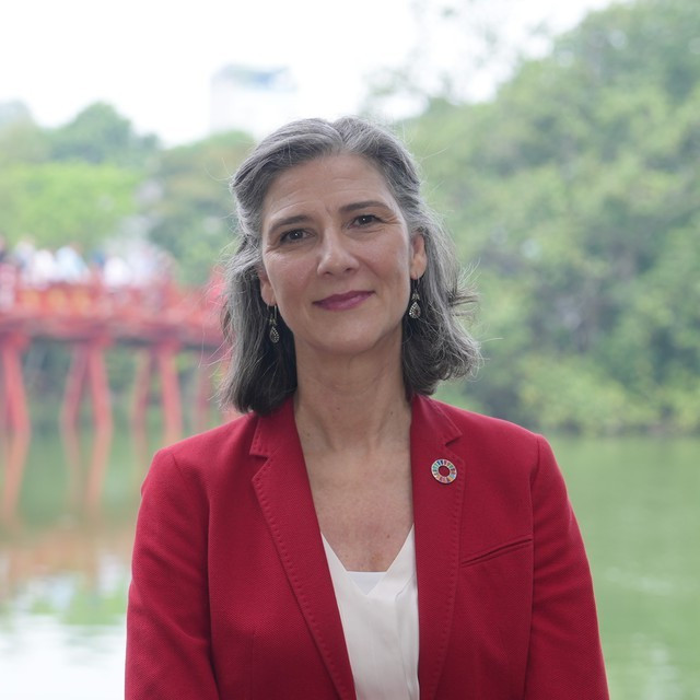 La représentante résidente du PNUD au Vietnam, Ramla Khalidi. Photo : baochinhphu.vn ramla-khalidi-baochinhphuvn.jpg