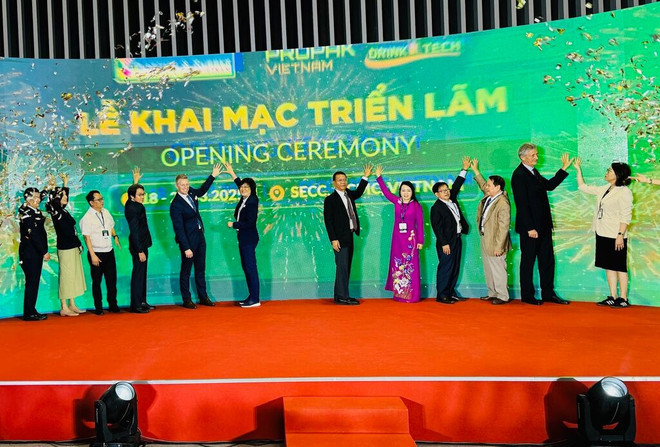 Cérémonie d’ouverture des salons ProPak Vietnam 2025 et DrinkTech Vietnam 2025. Photo: CVN ceremonie-douverture.jpg